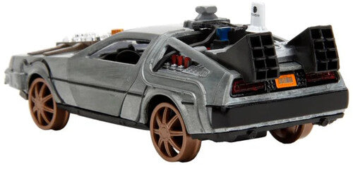 Back to the Future Part III die-cast 1:32 scale "Hollywood Rides" DeLorean Time Machine (railroad) by MyHackerTech