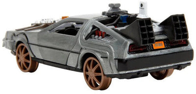 Back to the Future Part III die-cast 1:32 scale "Hollywood Rides" DeLorean Time Machine (railroad) by MyHackerTech