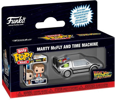 Funko Bitty POP! Rides: Back to the Future Marty McFly and Time Machine by MyHackerTech