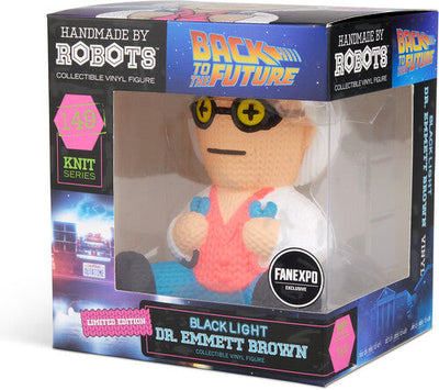 Back to the Future Dr. Emmett Brown with Jumper Cables Collectible Vinyl Figure (Limited Edition Blacklight / Fan Expo Convention Exclusive) - #149 by MyHackerTech