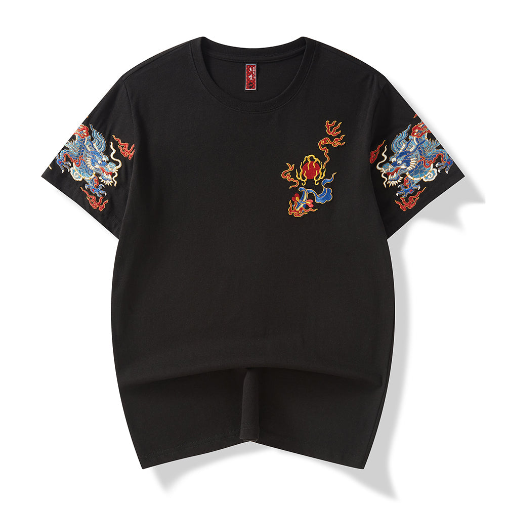 KH691 Raging Dragons Embroidery Tee by MyHackerTech