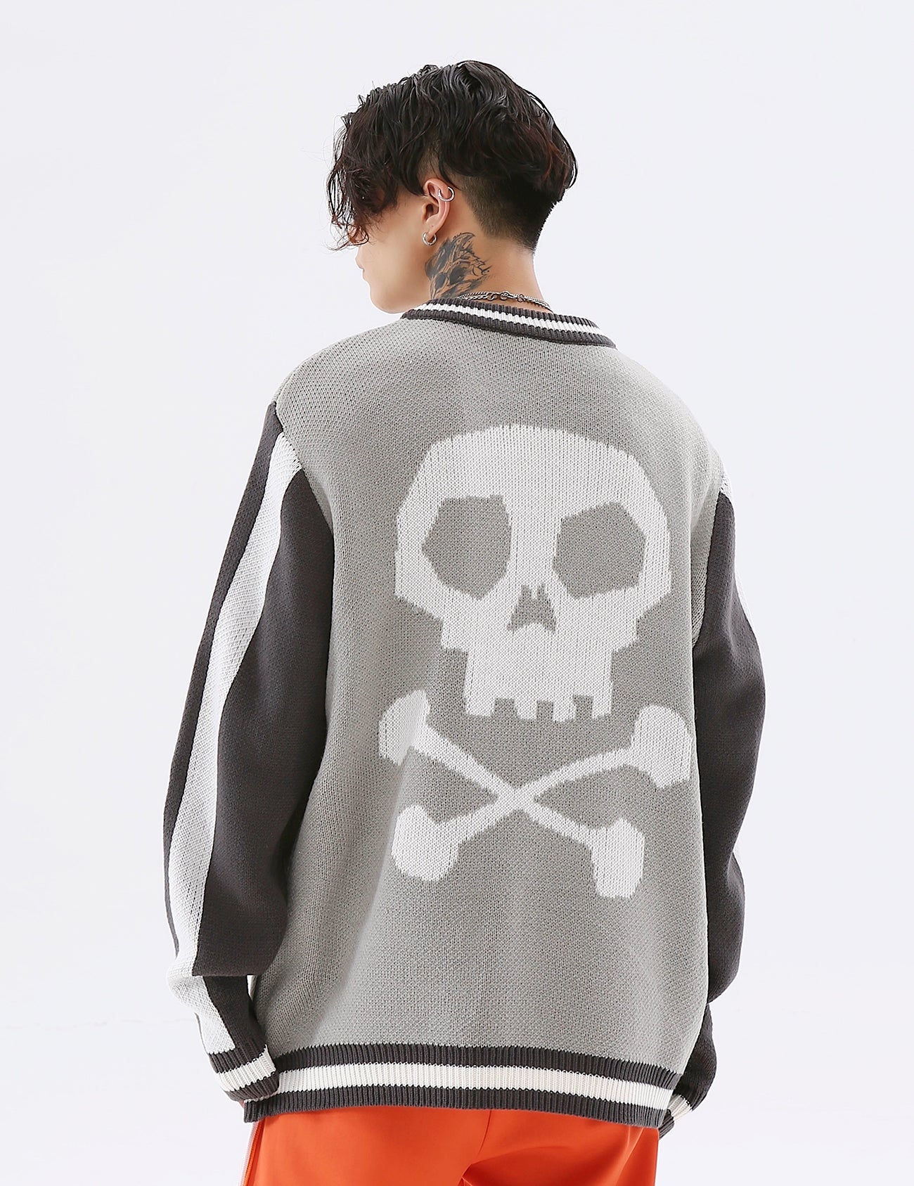 Easy Skull Knit Bomber Jacket by MyHackerTech