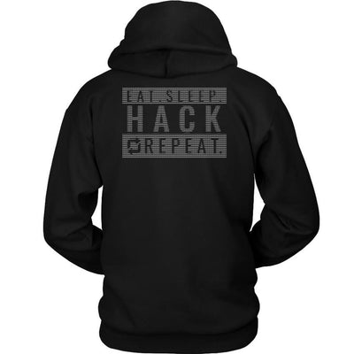 Eat sleep hack repeat v1- Unisex Hoodie by MyHackerTech