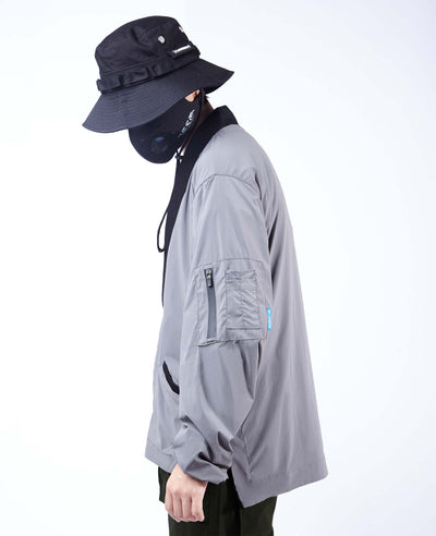 APT2809 Grey Kimono Shirt by MyHackerTech