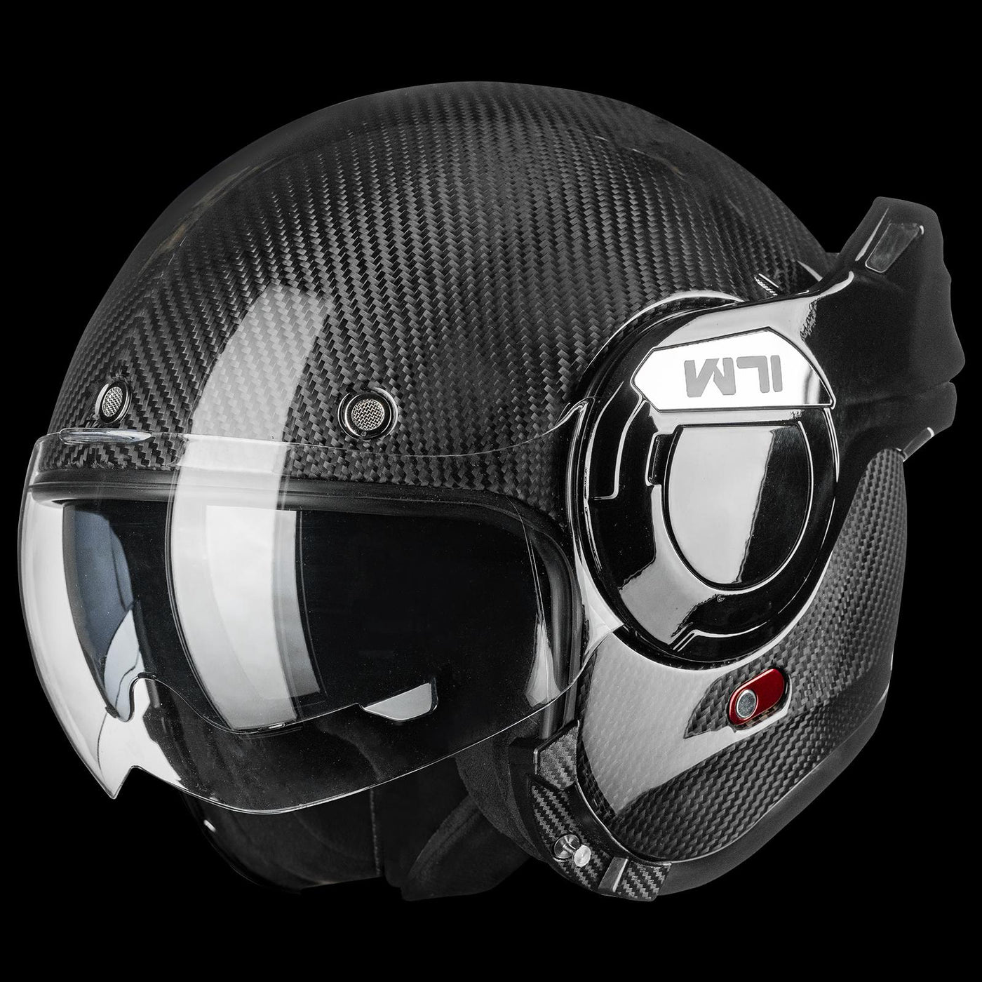 carbon fiber modular motorcycle helmets ILM Carbon Fiber Vintage Full Face Modular Motorcycle Helmet Model B707C by  MyHackerTech