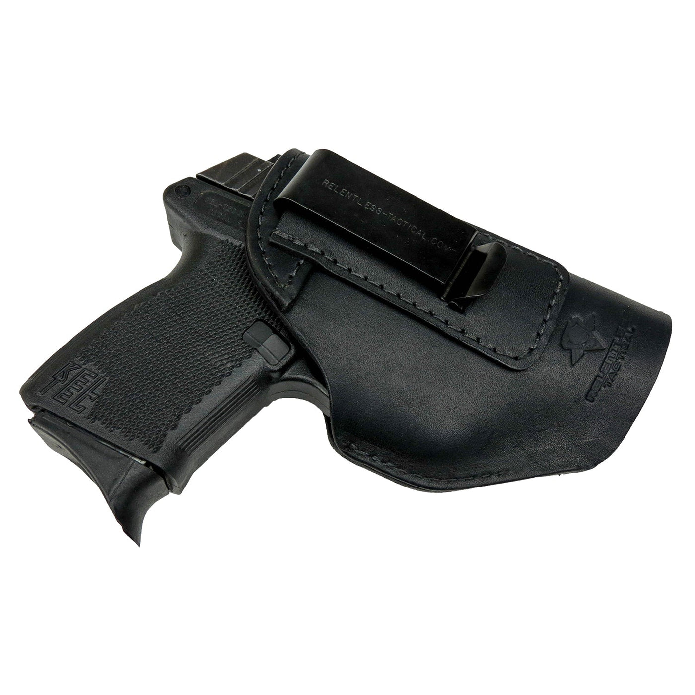 The Defender Leather IWB Holster - Fits Ruger LCP, LCP2, Sig P238, P290, S&W Bodyguard .380 and Most .380's - Lifetime Warranty - Made in USA by MyHackerTech