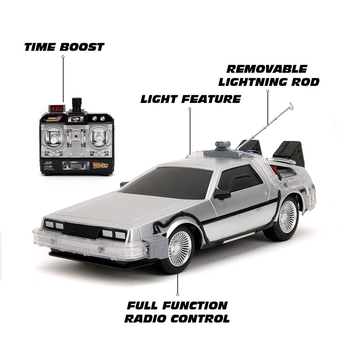 Back to the Future Remote Control 1:16 scale DeLorean Time Machine by MyHackerTech