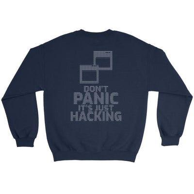 Don't panic it's just hacking - Crewneck Sweatshirt by MyHackerTech