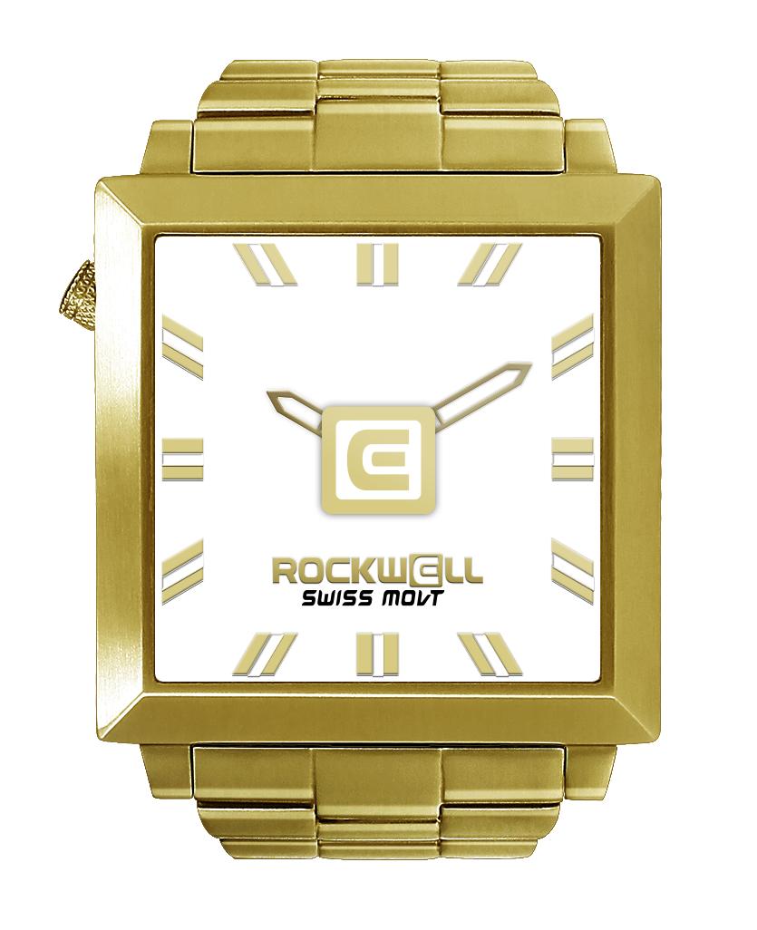 50mm2 (Gold/White) Watch by MyHackerTech