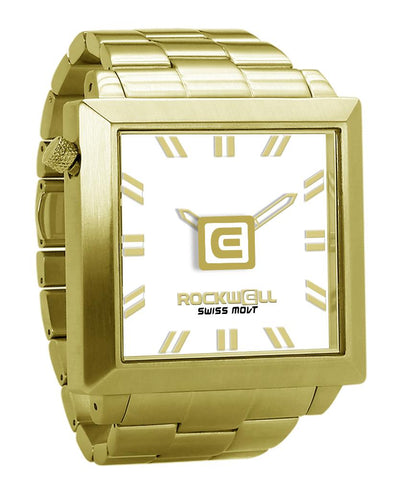 50mm2 (Gold/White) Watch by MyHackerTech