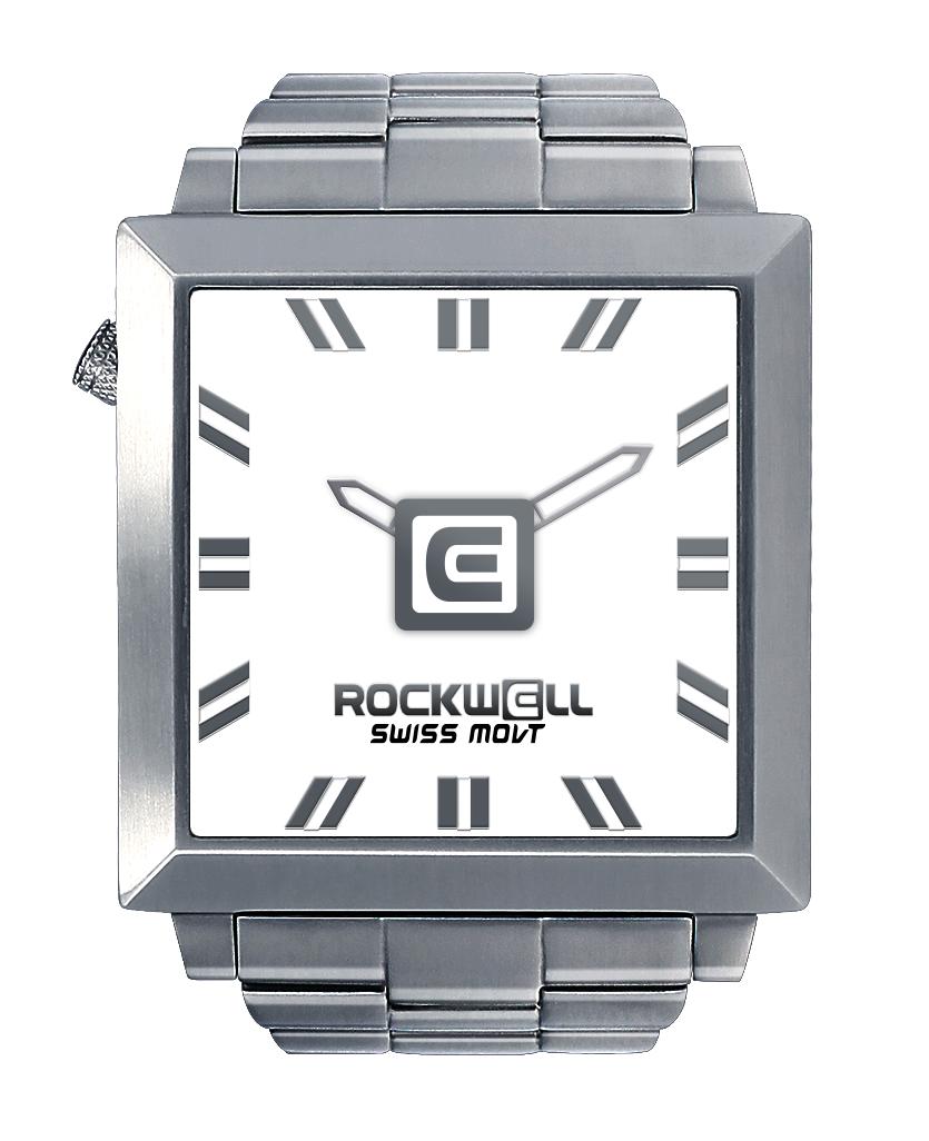 50mm2 (Silver/White) Watch by MyHackerTech