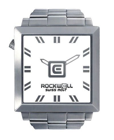 50mm2 (Silver/White) Watch by MyHackerTech