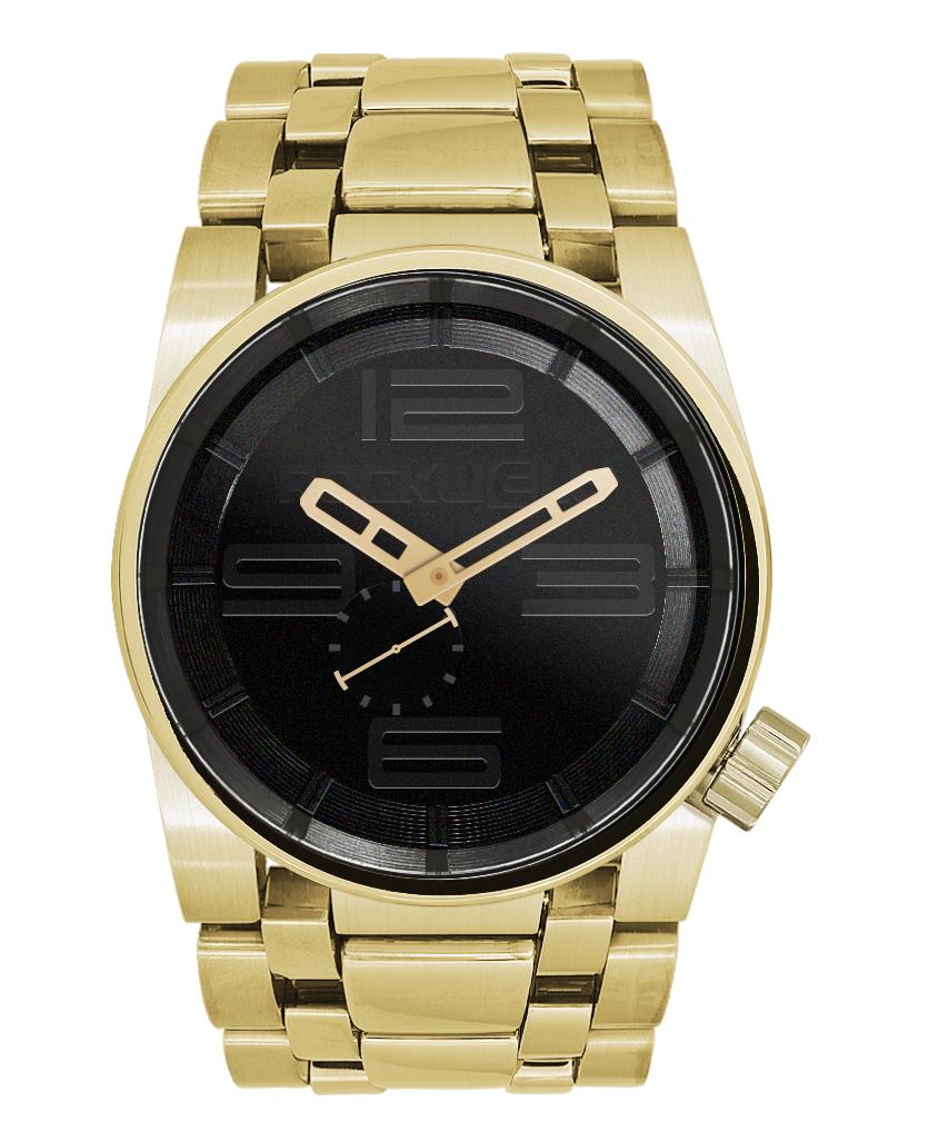 50mm Murdered Dial Edition (Gold/Black) Watch by MyHackerTech