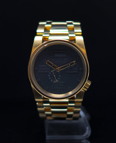50mm Murdered Dial Edition (Gold/Black) Watch by MyHackerTech