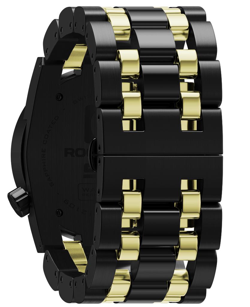 50mm Ricky James Edition (Black/Gold) Watch by MyHackerTech