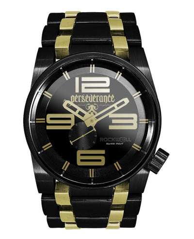 50mm Ricky James Edition (Black/Gold) Watch by MyHackerTech