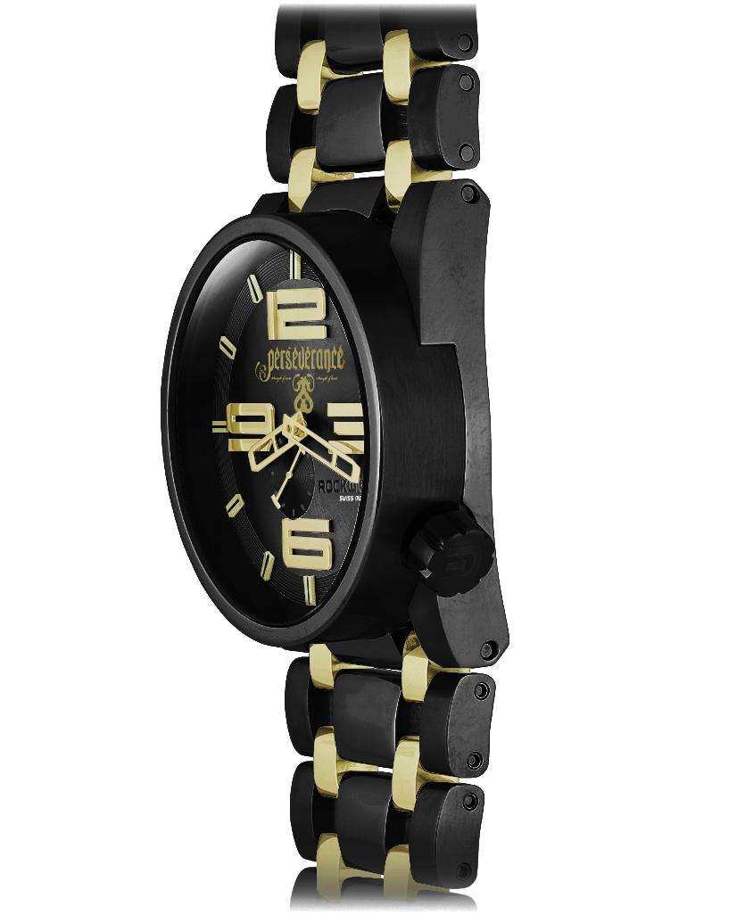50mm Ricky James Edition (Black/Gold) Watch by MyHackerTech