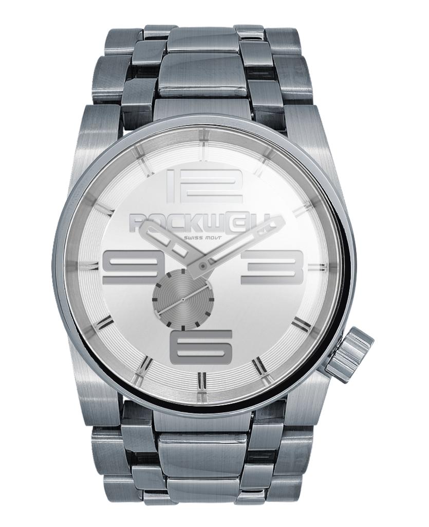 50mm (Silver) Watch by MyHackerTech