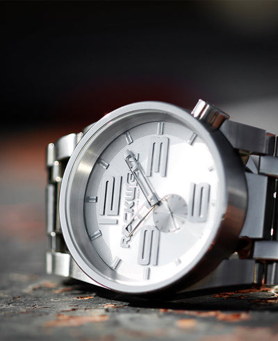 50mm (Silver) Watch by MyHackerTech