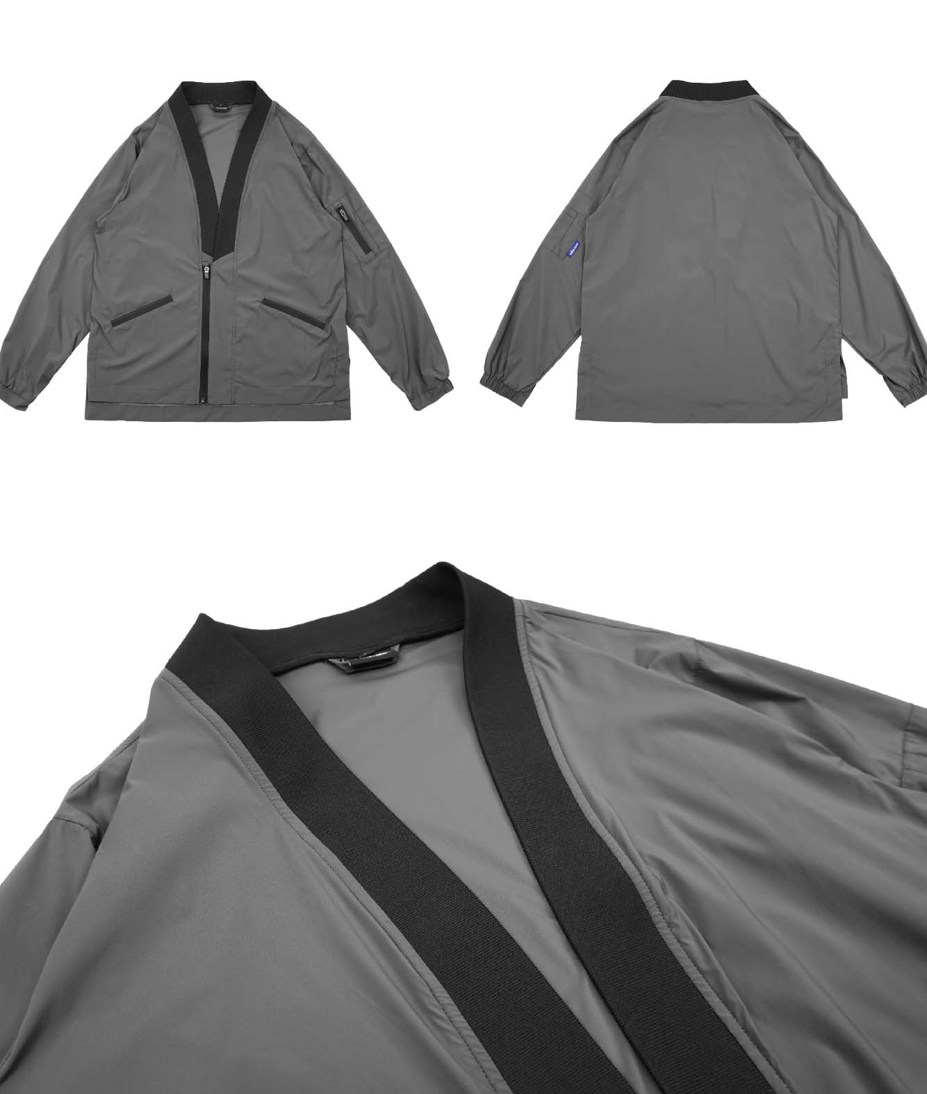 APT2809 Grey Kimono Shirt by MyHackerTech