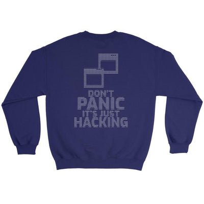 Don't panic it's just hacking - Crewneck Sweatshirt by MyHackerTech