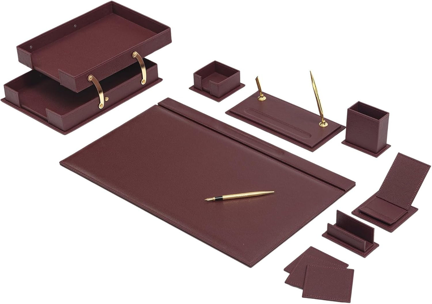 MOOG Classic Leather Desk Set - 12 PCS by MyHackerTech