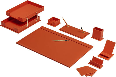 MOOG Classic Leather Desk Set - 12 PCS by MyHackerTech