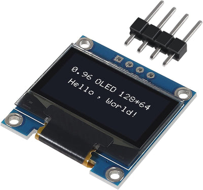 0.96" OLED I2C Display Module 128x64 SSD1306 for Arduino Raspberry Pi – 4-Pin by MyHackerTech