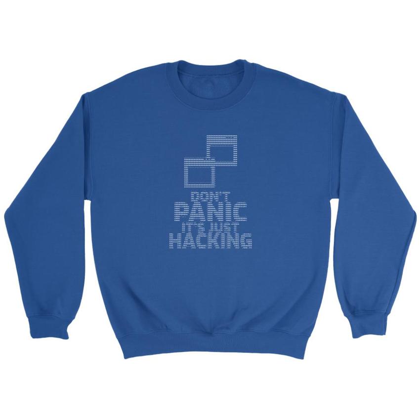 Don't panic it's just hacking - Crewneck Sweatshirt by MyHackerTech