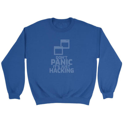 Don't panic it's just hacking - Crewneck Sweatshirt by MyHackerTech