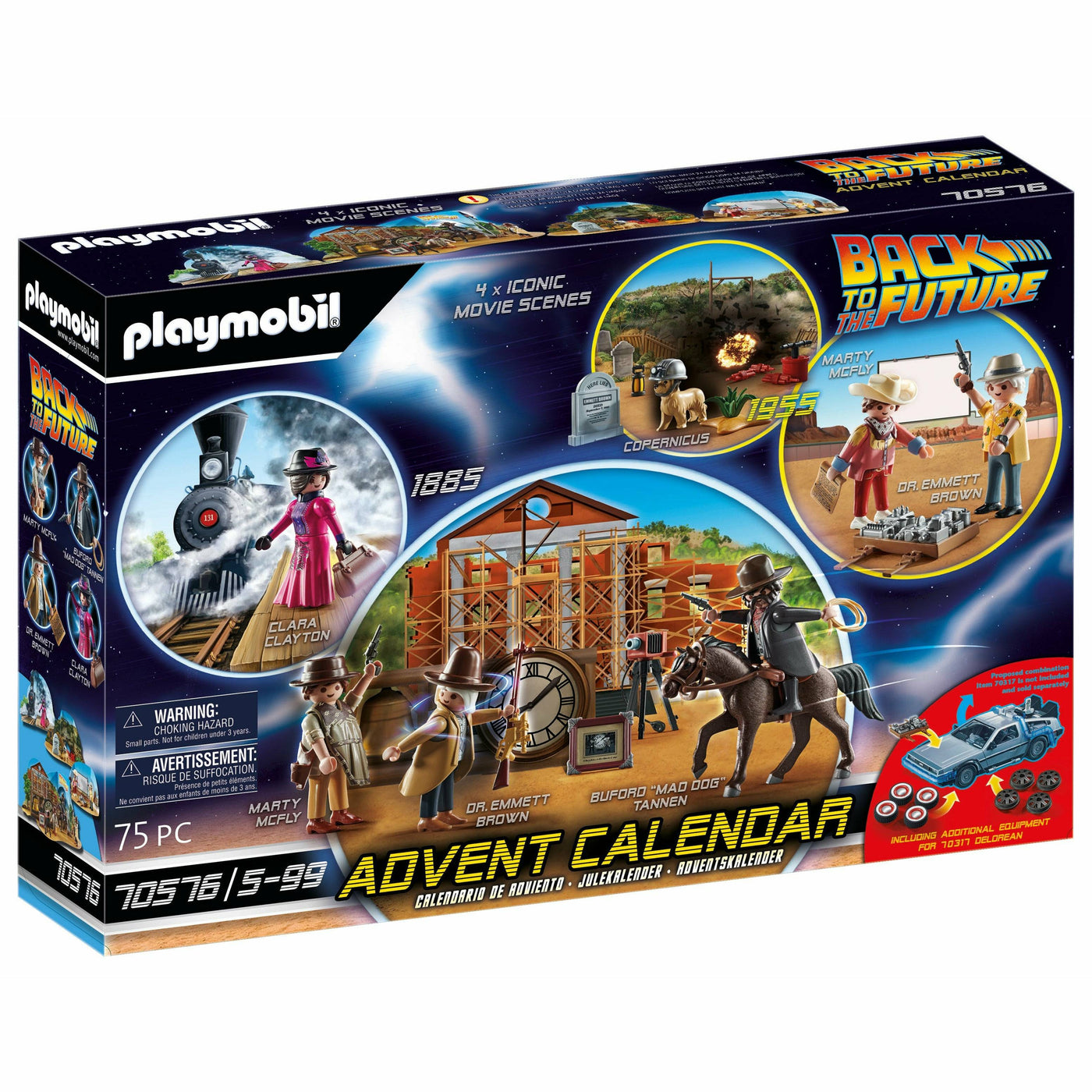 Playmobil Back to the Future Part III 75-piece Advent Calendar with 7 vinyl figures by MyHackerTech