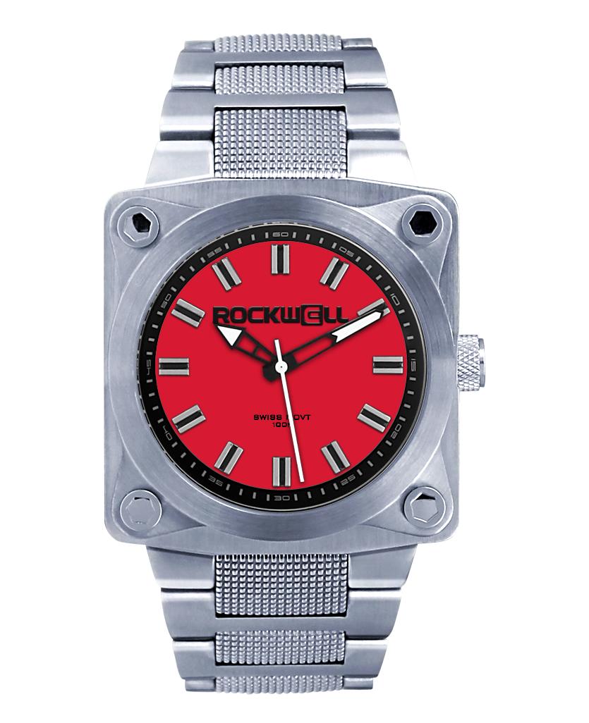 747 (Silver/Red) Watch by MyHackerTech