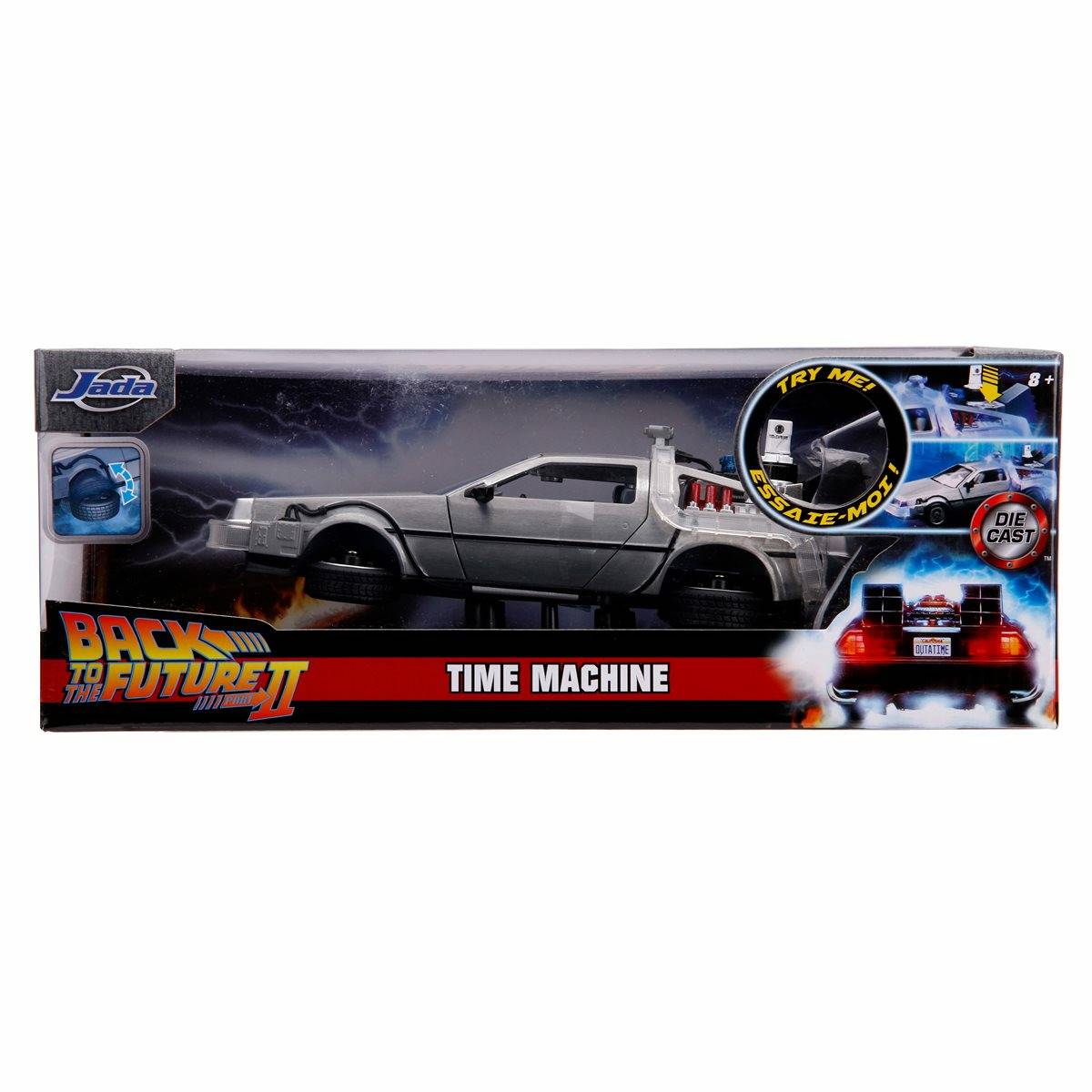 Back to the Future Part II die-cast 1:24 scale "Hollywood Rides" light-up DeLorean Time Machine by MyHackerTech