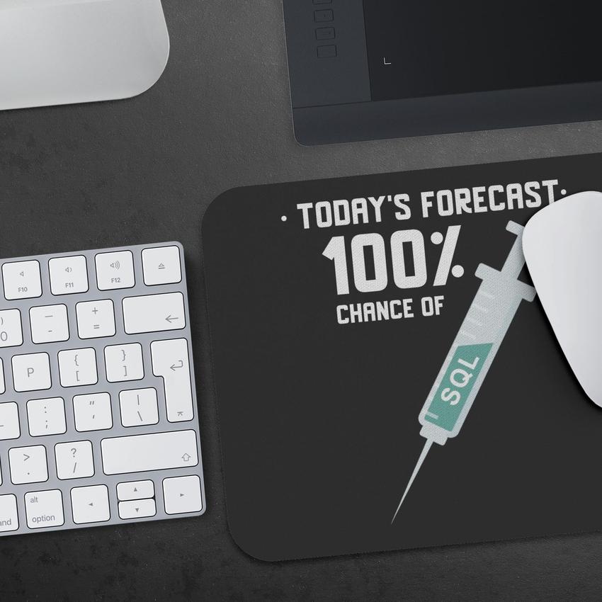 Today's forecast 100% chance of SQL injection - Mousepad by MyHackerTech