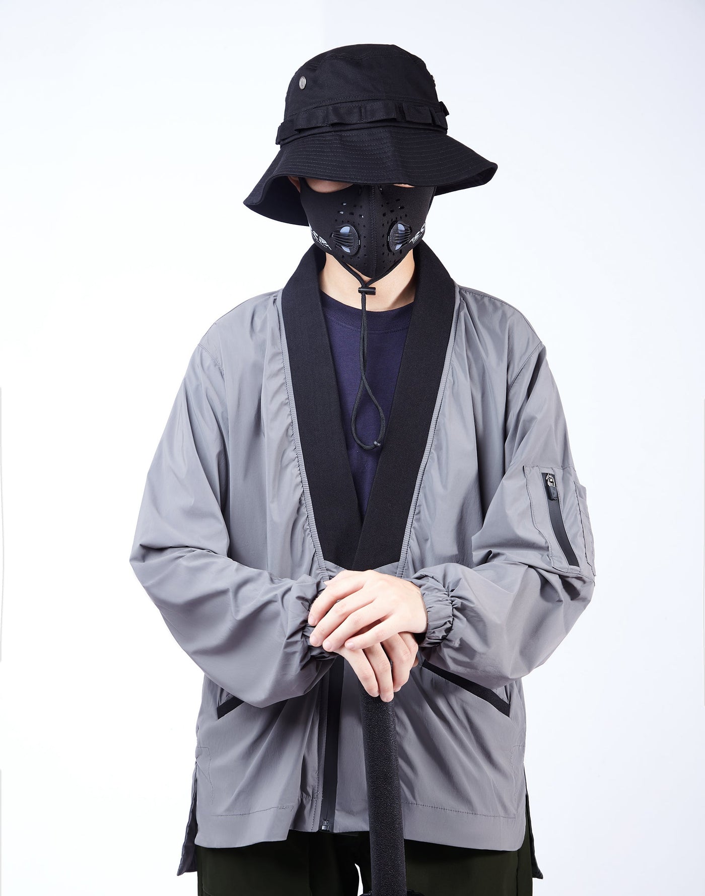 APT2809 Grey Kimono Shirt by MyHackerTech
