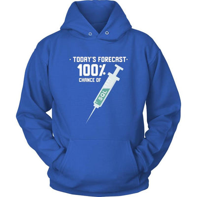 Today's forecast 100% chance of SQL injection - Unisex Hoodie by MyHackerTech