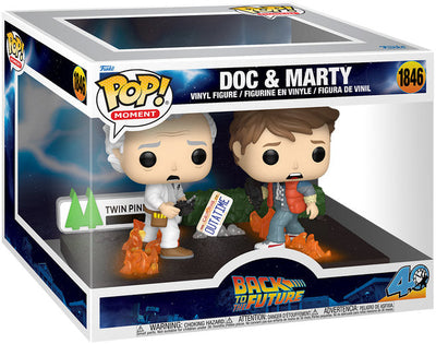 Funko POP! Moment: Back to the Future Doc & Marty at Twin Pines Mall [PRE-ORDER: Distributor delayed delivery until October 2025!] by MyHackerTech