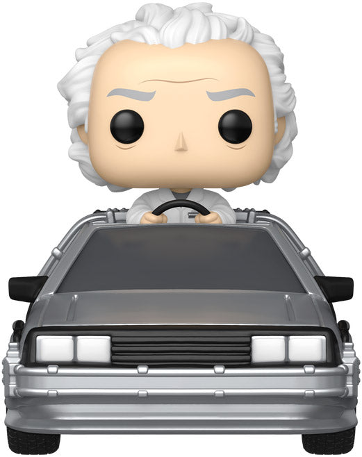 Funko POP! Rides Deluxe: Back to the Future Doc with Time Machine [PRE-ORDER: Distributor delayed delivery until October 2025!] by MyHackerTech