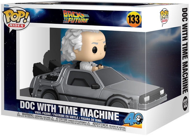 Funko POP! Rides Deluxe: Back to the Future Doc with Time Machine [PRE-ORDER: Distributor delayed delivery until October 2025!] by MyHackerTech