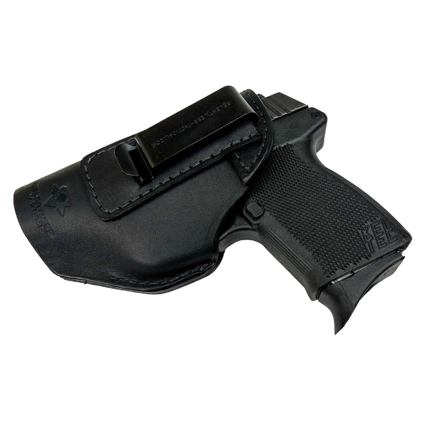 The Defender Leather IWB Holster - Fits Ruger LCP, LCP2, Sig P238, P290, S&W Bodyguard .380 and Most .380's - Lifetime Warranty - Made in USA by MyHackerTech