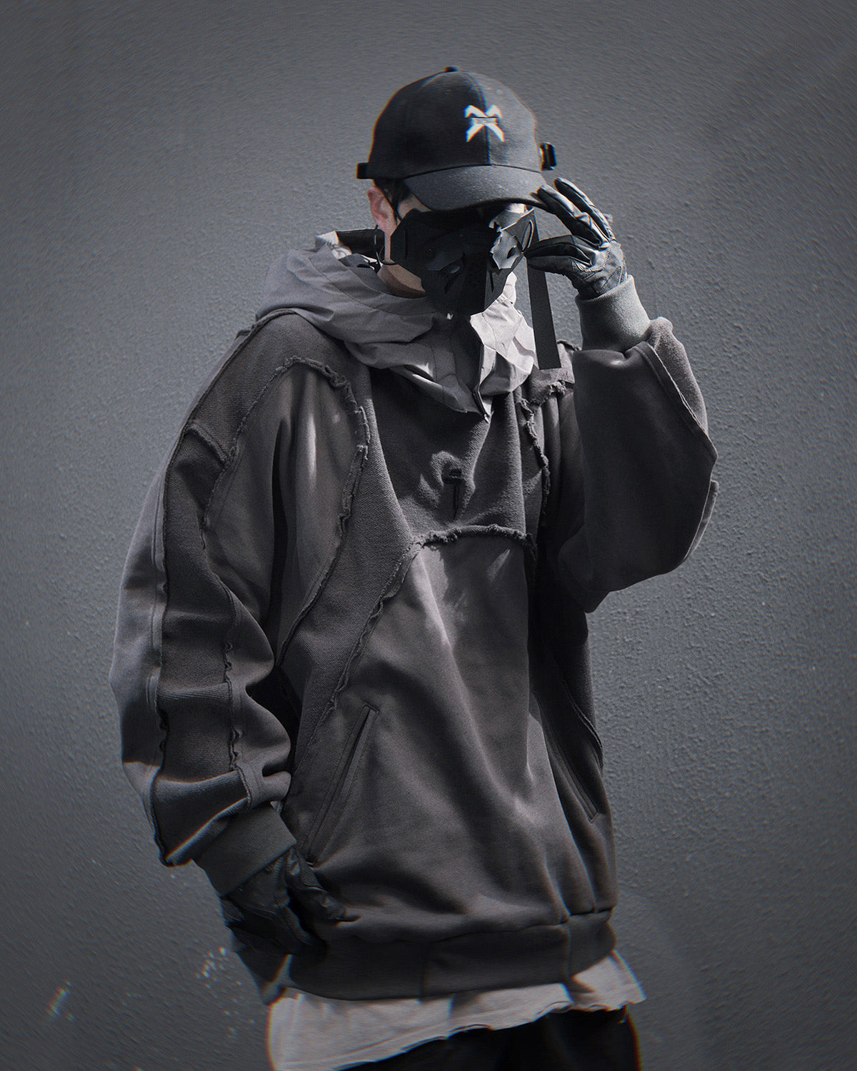 HiH56 Grey NX Hoodie by MyHackerTech