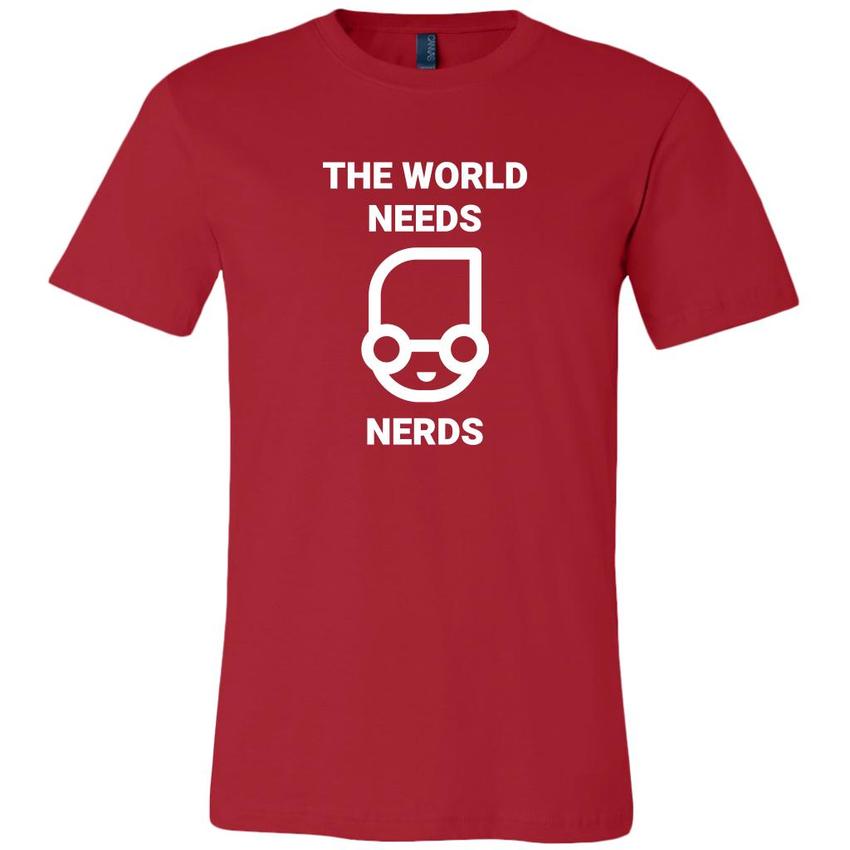 The world needs nerd - Canvas Mens Shirt by MyHackerTech