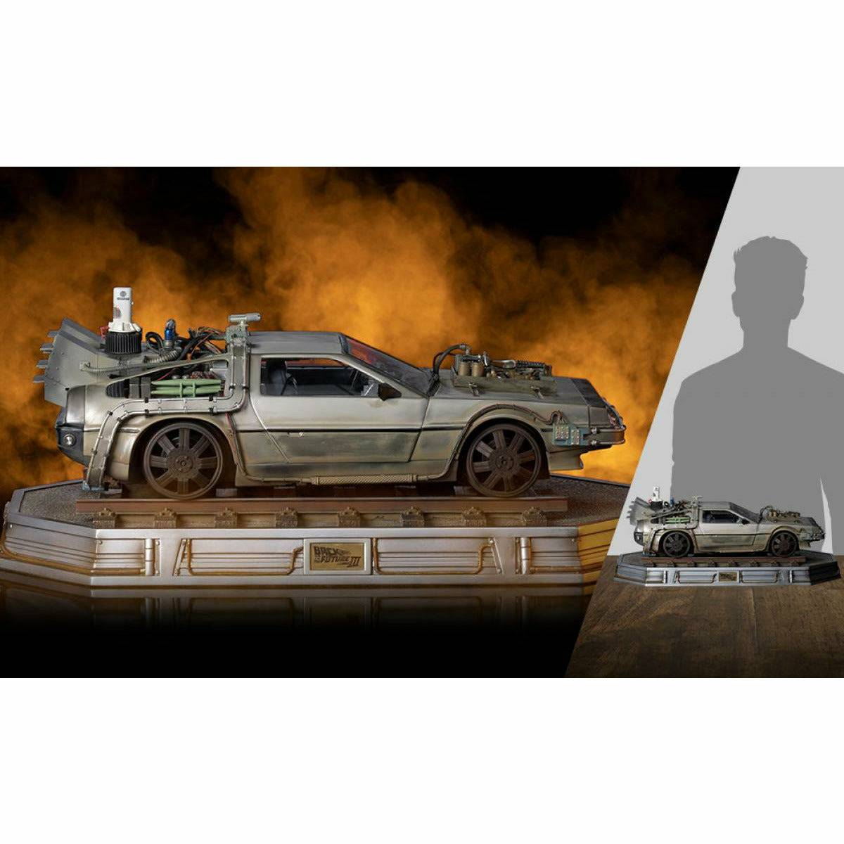 Iron Studios Back to the Future Part III DeLorean 1:10 Scale Statue by MyHackerTech