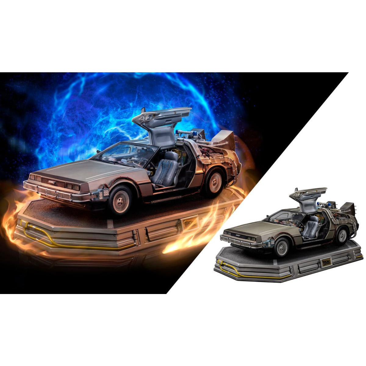 Iron Studios Back to the Future DeLorean 1:10 Scale Statue by MyHackerTech