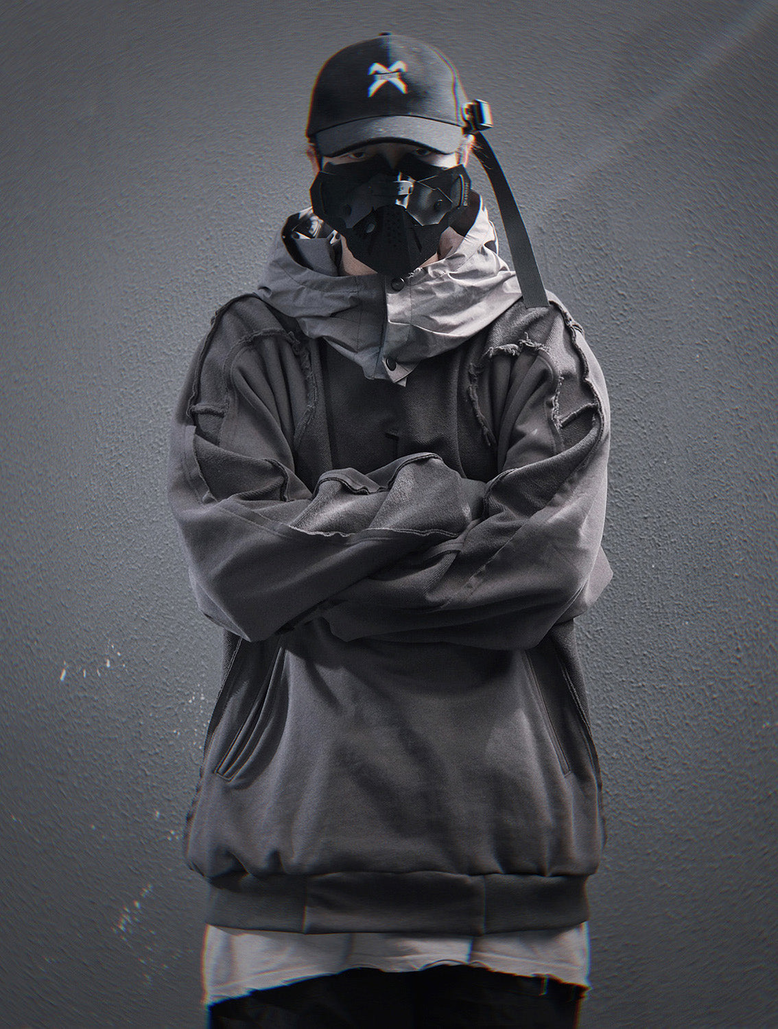 HiH56 Grey NX Hoodie by MyHackerTech