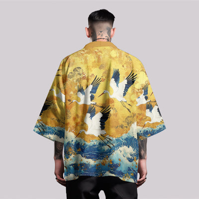 K21 Golden Cranes Kimono by MyHackerTech