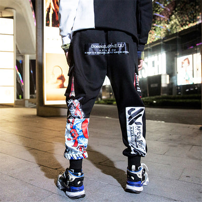 APE2883 Waves Artwork Joggers by MyHackerTech
