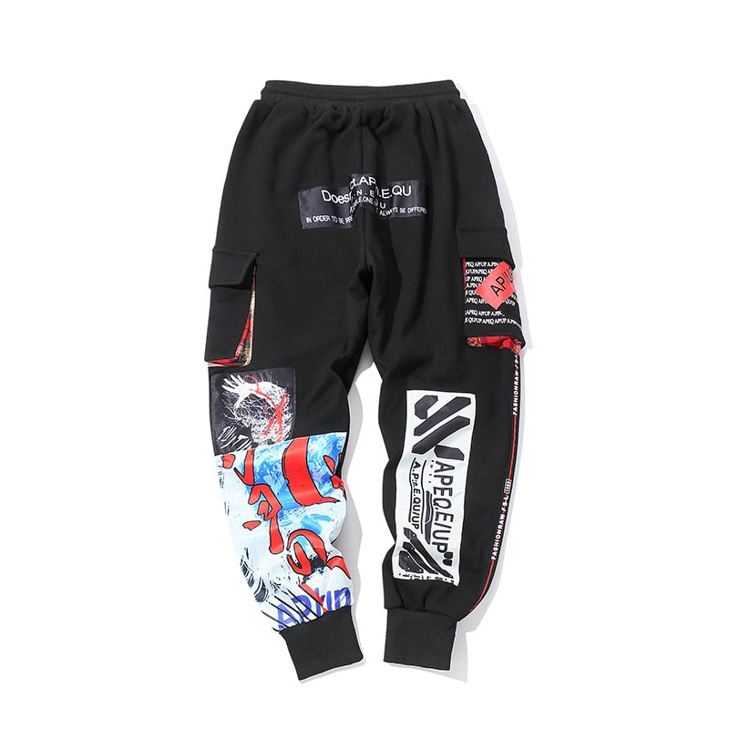 APE2883 Waves Artwork Joggers by MyHackerTech