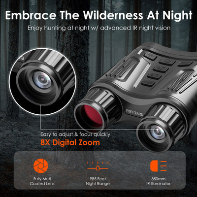 Rexing B1 Pro – 4K IR Night Vision Digital Binocular by MyHackerTech