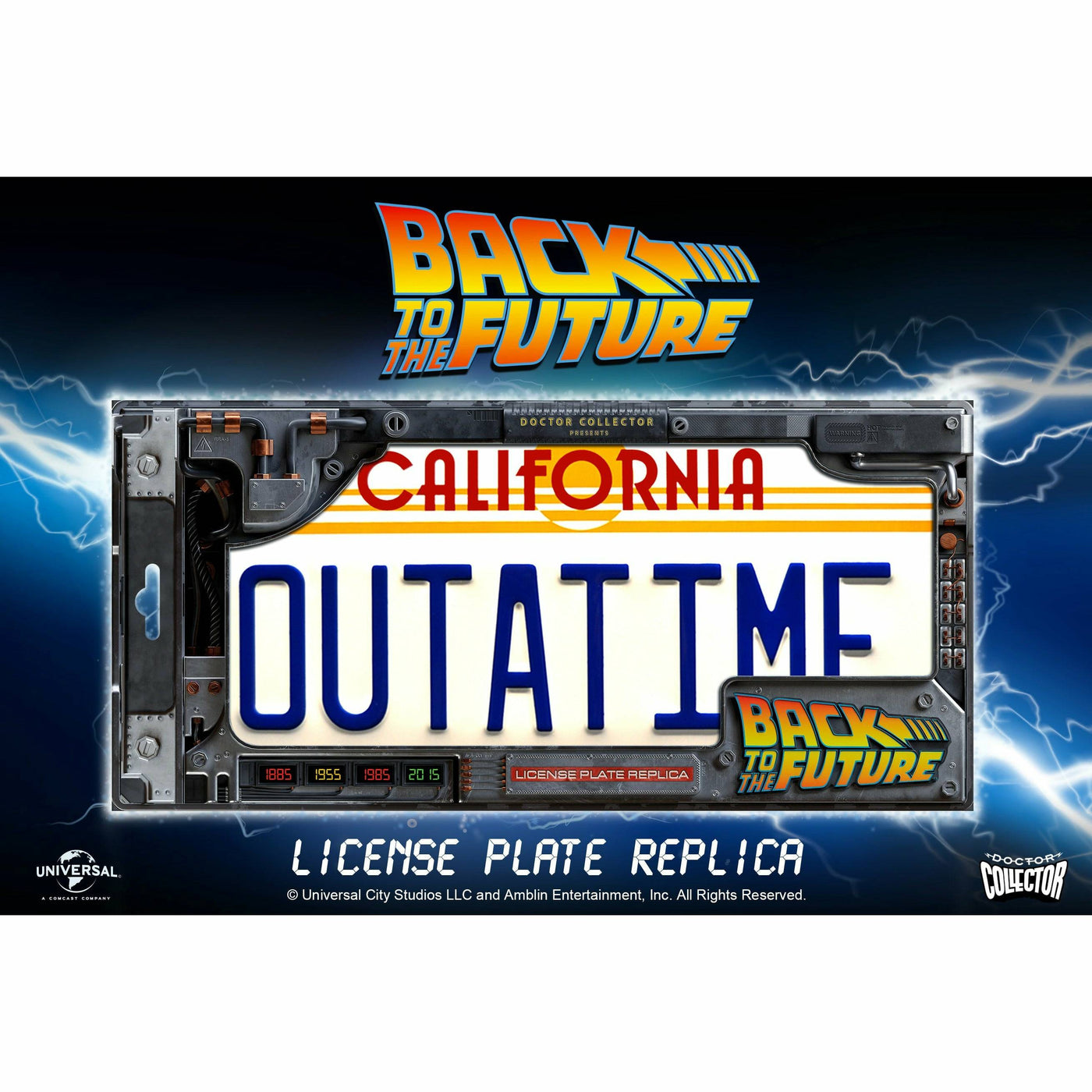 Back to the Future OUTATIME License Plate Replica by MyHackerTech
